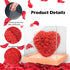 Valentines Day Gifts for Her, Great ideds Handmade Fake Rose Heart with Gifts Box, Valentines Day Decorations for Room, Home, Valentines Day Gitfs for Her Girlfriend, Women, Wife, Kids