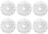 6 Pack Spin Mop Replacement Heads Compatible with Hurricane, Mopnado, Casabella and Other Standard Size Spin Mop, Easy to Clean and Durable Microfiber Spin Mop Refills, Mops Head for Floor Cleaning