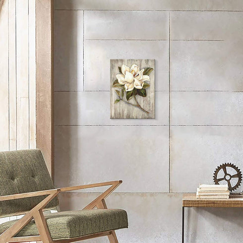 UTOP-art Flower Canvas Print Wall Art: Blossom Floral Picture Artwork on Canvas for Kitchen Dining Room Bedroom Bathroom Decor