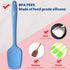 Wanbasion Multicolour Dark 5 Piece Silicone Spatula Set Heat Resistant, Kitchen Silicone Spatula Utensil Set, Rubber Spatulas for Nonstick Cookware for Cooking Baking Mixing