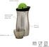 Tovolo Stainless Steel Cocktail Shaker Bar Tool with Built in Citrus Reamer & Strainer