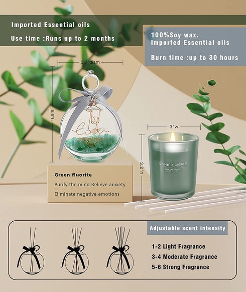 Birthday Gifts for Mom, Luxury Relaxing Scented Candles Gifts for Women Gift Box Basket Present for Wife Sister Best Friends, Unique Gifts Ideas for Her Christmas Wedding Engagement Valentine's Day