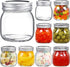 YEBODA 9 Pack Wide Mouth Mason Jars 10 oz Glass Canning Jars with Airtight Lids and Bands for Preserving, Jam, Honey, Jelly, Wedding Favors, Shower Favors, Sauces, DIY Magnetic Spice Jars