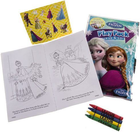 Bendon Set of 15 Kids Frozen Play Fun Party Favors Packs Coloring Book Crayons Stickers