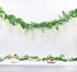 DearHouse 2Pcs 6Ft/Piece Artificial Flowers Wisteria Garland Artificial Wisteria Vine Hanging Flower Greenery Garland for Home Garden Outdoor Wedding Arch Floral Decor (White)