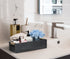 Bathroom Decor Box Toilet Paper Holder Wood Tank Boxes Paper Storage Basket with Artificial Flower Bathroom Kitchen Table Counter Farmhouse Home Decor