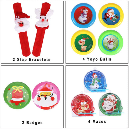 Max Fun 72Pcs Christmas Party Toys Assortment for Christmas Stocking Stuffers Party Favors Prizes Box Toy Assortment Classroom