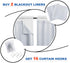 NICETOWN White Curtain Liner Panels - Black Out Drapes Liners for 63 inch Curtains, Thermal Insulated Curtains Liner for Windows (Set of 2 Panels, Each is 27" x 60", Greyish White)