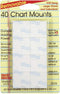 Magic Mounts Removable Chart Mounts, 1" x 1", Pack of 40
