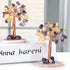 Yatming Amethyst/Citrine Stone Money Tree, Agate Slice Geode Base Crystal Tree Decor for Feng Shui & Wealth