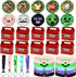 Pixel Style Birthday Party Supplies,40pcs Miner Theme Party Decorations Set,Include 10 Button Pins,10 Key Chains,10 Gift Boxes for Kids,Best for Fill Up the Goodie Bags for Miner Themed Party Favors