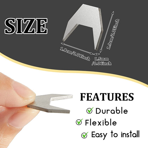 24 Pieces Drawer Stoppers for Dresser, Metal Drawer Stops Antique Style Drawer Stop Drawer Track Guide and Glides Stopper Furniture Parts Accessories for Drawers