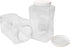ljdeals 1 Gallon Clear Plastic Storage Containers Grip Jars, Wide Mouth Square Canisters, Pack of 2, BPA Free, Food Safe, Made in USA