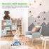 Lantoo Night Light Wall Clock, Luminous Wall Clock with Numerals & Hands Glow in Dark, Cat Wooden Wall Clock, Entirely Silent Wall Clocks Battery Operated for Kitchen Living Room Bedroom