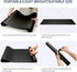 AFRITEE Desk Pad Protector Mat - Dual Side PU Leather Desk Mat Large Mouse Pad Waterproof Desk Organizers Office Home Table Decor Gaming Writing Mat Smooth (Black/Black, 35.4" x 17")