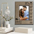 Bella Busta-Happy 10th Anniversary-10 Years of Marriage, Months, Weeks, Days, Hours, Weeks, Minutes, Seconds-10 years anniversary-Engraved Leather Picture Frame (4"x 6" Vertical)