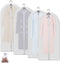 Allhom garment bags for dresses - set of 4 pcs 60 inch hanging clothing storage bags and cedar balls, for long dress, long gowns, and dance costumes
