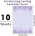 10 Sheets Drawer Liners for Dresser Lavender Scented Drawer Liners Drawer Paper Liner Non Adhesive Scented Liners for Drawers Fragrant Drawer Liners for Home Shelf Closet (Lavender,Lavender)