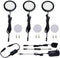 AIBOO Under Cabinet LED Black Cover Puck Lighting Kit with Touch Dimmer Switch for Kitchen Cupboard Closet Lighting (3 Lights,Daylight White)