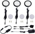 AIBOO Under Cabinet LED Black Cover Puck Lighting Kit with Touch Dimmer Switch for Kitchen Cupboard Closet Lighting (3 Lights,Daylight White)