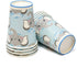 Elephant Boy Baby Shower Party Supplies Tableware Set 24 9" Paper Plates 24 7" Plate 24 9 Oz Cup 50 Lunch Napkin for Little Boys Blue Grey Elephants Birthday Gender Reveal Disposable Dinnerware Decor