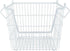 DII Metal Wire Mesh Stackable Utility Storage Bin, Large Rectangle, 13x10x11, White