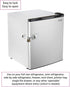 Refrigerator Door Lock with Padlock - White