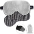 Silk Cooling Weighted Sleep Eye Mask-Relief for Headache/Migraine Relief/Sinus Pain/Puffy Dry Eyes,Universal Size (Grey)