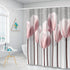 Artsbay Floral Shower Curtain Modern Elegant Pink Tulip Flower Design Art Print Bath Curtain Home Apartment Pink and Gray Fabric Bathroom Accessories Set