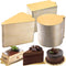 Dicunoy 300PCS Mini Cake Boards, 3" Gold Circle Paper Cupcake Dessert Displays Base Tray, Mousse Cake Plates for Parties, Wedding, Birthday, Restaurant Buffet, Round, Triangle, Rectangular