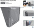 MaxGear Acrylic File Holder Wall Organizer 6 Pockets Hanging File Organizers Wall Mounted Paper Organizer Holders Wall Bins for Office and Home, Smoke, 13x4x7 inches