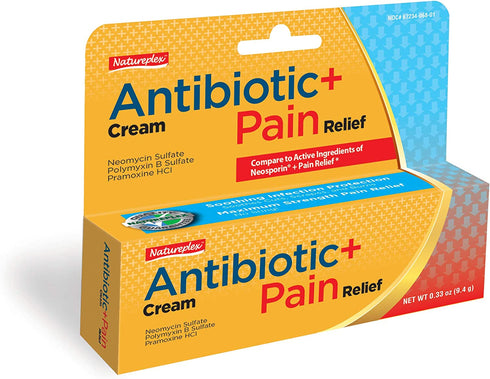 Antibiotic Cream + Pain Relief 2 Pack