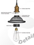 YEEHOME Industrial Pendant Light,1-Light Hanging Light Fixture, Black Metal Wire Cage Pendant for Kitchen Island, Office, Restaurants, Hotel