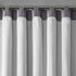 Madison Park Andorra Embroidered Back Tab Fabric Single Window Living Room, Transitional Rod Pocket Light Curtain for Bedroom, 1-Panel Pack, 50 x 95, Grey