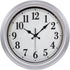 12 Inch Retro Wall Clock Silent Non Ticking Battery Operated Movement Easy to Read Wall Clocks Decorate for Bedroom Living Room Kitchen Office(Silver)