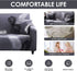 JOYDREAM 1 Piece Armchair Slipcover, Stretch Sofa Covers, Printed Sofa Slipcovers, Furniture Protector Universal for Armchair, 1 Seater Sofa Cover with 1 Pillowcase (Small, Feather)