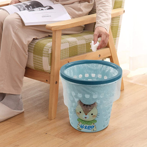 Parlynies Plastic 1.5 Gallon Garbage Bags, Kitchen Trash Bags, Tall Rubbish Wastebasket Liners, Clear, 2 Rolls