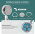 Propeller Driven Handheld Shower Head High Pressure - Shower Head Premium Turbocharged?360 Degrees Rotating Shower Head? Excellent for Low Water Pressure And Water Saving (Blue)