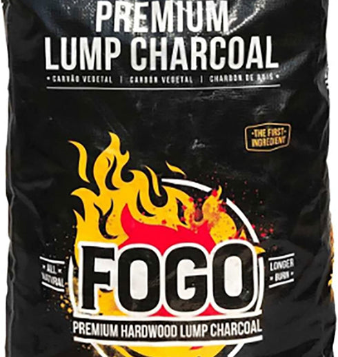 FOGO Premium Oak Restaurant All-Natural Hardwood Medium and Small Sized Lump Charcoal for Grilling and Smoking , 17.6 Pound Bag