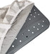 HOMZ Premium Standard Width Ironing Board Cover and Pad, Grey Solid/Pattern Reverisble