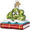 Old World Christmas Bookworm Glass Blown Ornaments for Christmas Tree