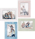 eletecpro 8x10 Picture Frame Set of 4 Wall Decor - Wooden Designs With High Definition Glass - Table Top & Wall Mount Photo Frame Sets for Office Kitchen Gallery (Rustic Frame Set, 8x10 inch)