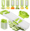 Mandoline Slicer for Kitchen Mandolin Slicing Tool 6 in 1 Vegetable Mandoline Slicer Cutter Chopper Grater Slicers for Fruits Vegetables Julienne Carrot Cucumber Sweet Potato Chip Slicer Thin