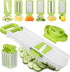 Mandoline Slicer for Kitchen Mandolin Slicing Tool 6 in 1 Vegetable Mandoline Slicer Cutter Chopper Grater Slicers for Fruits Vegetables Julienne Carrot Cucumber Sweet Potato Chip Slicer Thin