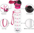 LEADO 32oz 1Liter Motivational Water Bottle with Time Marker - for Flock Sake Drink Your Water - Funny Mothers Day, Flamingo Birthday Gifts for Women, Friends, Mom, Daughters, Sister, Wife, Coworkers