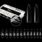 Michelle Gel Nail Tips Kit 500Pcs Pre-shaped Clear Full Cover False Nails for Gel Art Polish, Soak Off Easy Nail Extensions Acrylic Nails False Press on Nail Tips