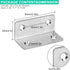 30PCS Stainless Steel Corner Brace, 2.3?x 1? Small Corner Brackets, Heavy Duty 90 Degree Internal Angle Brackets, L Shape Brackets Joint Fastener for Wood Furniture Board Window Cabinet Table