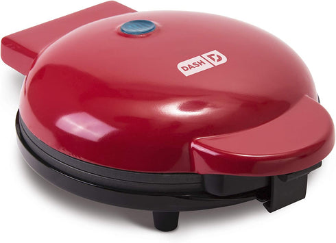 Dash Express 8 Waffle Maker for Waffles, Paninis, Hash Browns + other Breakfast, Lunch, or Snacks, with Easy Clean, Dual Non-Stick Surfaces - Red