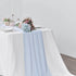 Pufogu 10Ft Baby Blue Chiffon Table Runner Sheer 29x120 Inch for Romantic Wedding Decor Bridal & Baby Shower Birthday Rustic Party Decoration