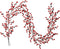 Artiflr 6FT Red Berry Christmas Garland with Red and Black Berry, Artificail Berry Garland Indoor Outdoor Garden Gate Hone Decoration for Winter Holiday New Year Decor